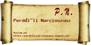 Perdéli Narcisszusz névjegykártya